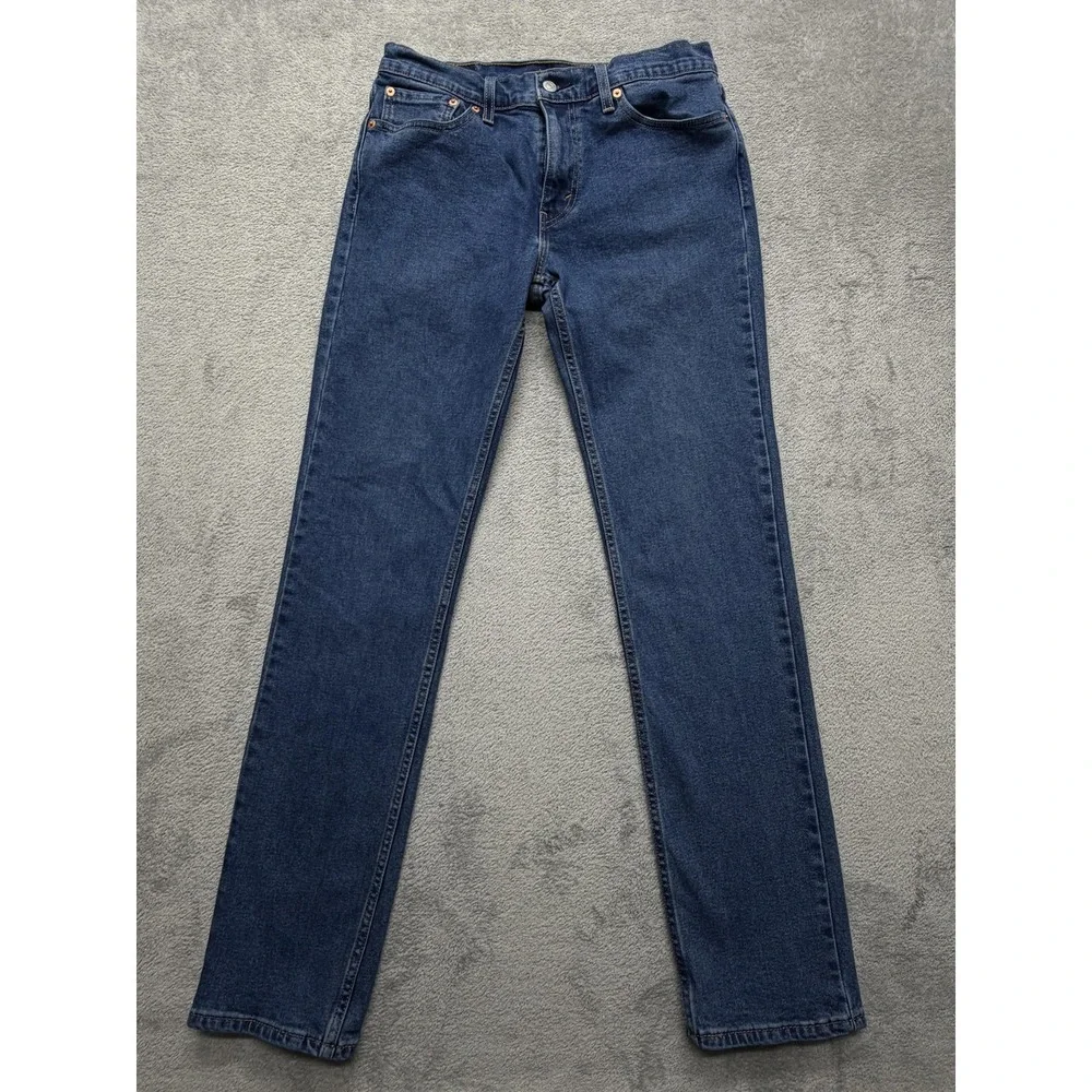 Levis 511 Jeans Mens Measured 31x32 Blue Denim Slim Fit All Seasons Tech Stretch